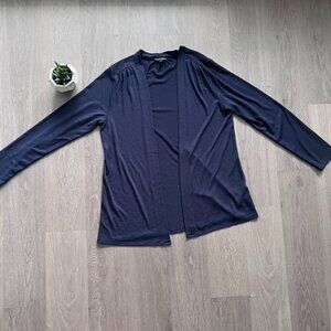 Banana Republic Navy Thin-Knit Cardigan